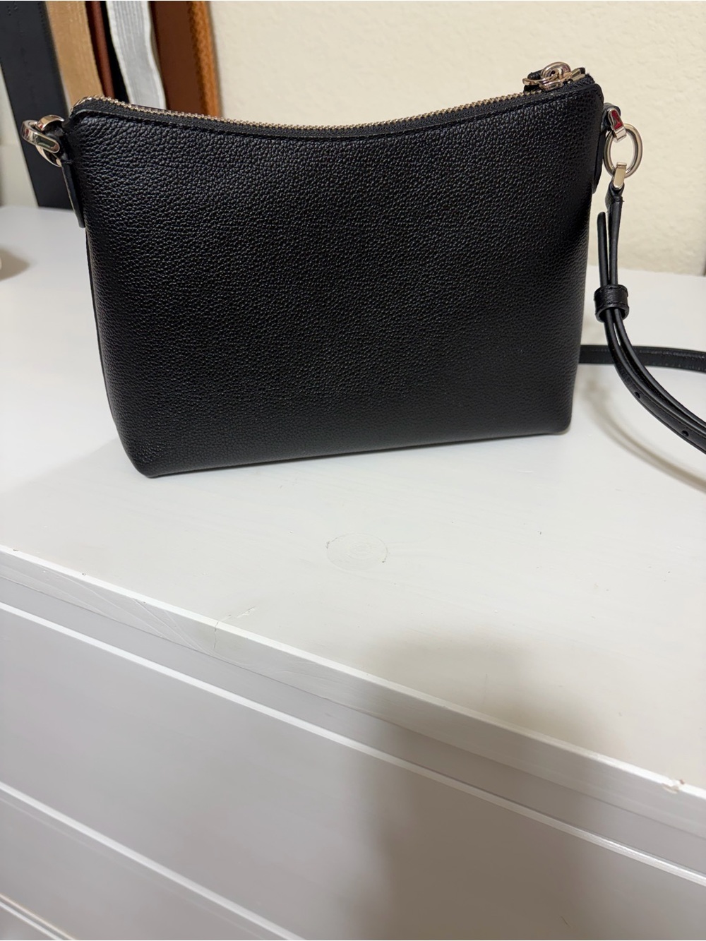 Kate Spade Black Pebbled Leather Crossbody - Picture 2 of 6